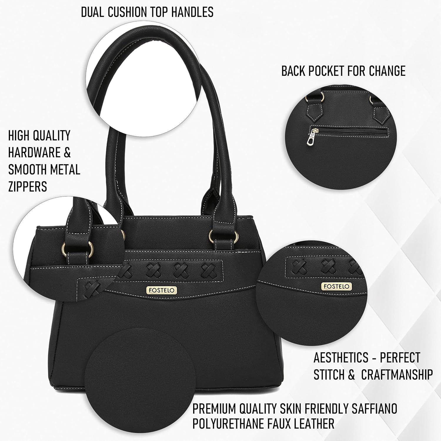 Женская сумка из искусственной кожи со стороны океана (большой) 10 x 9 x 5 in коричневый — фото 19