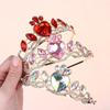 Colorful Elegant Heart Crown For Women Perfect Birthday Gift Party Accessory C-Position Essential Role Play Costome