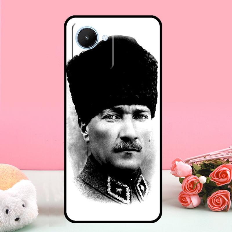 

Turkey Mustafa Kemal Atatürk For Realme 14 10 11 12 13 15 Pro Plus C65 C67 C75 C63 C61 C55 C51 C53 C35 GT6 GT7 Pro Case Realme GT6