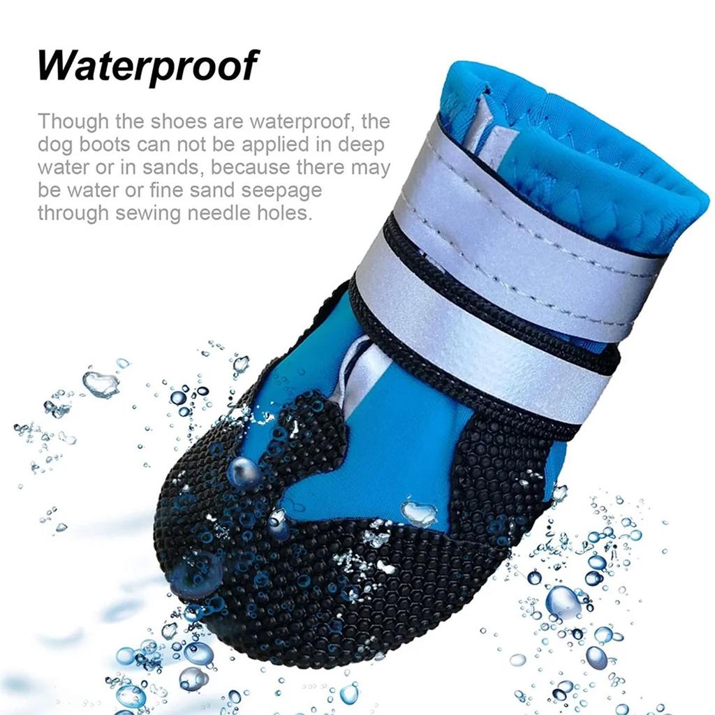 Dog Boots For Dogs Non-,Dog Booties For Outdoor, Dog Shoes For Medium To Large Dogs With Rugged Sole