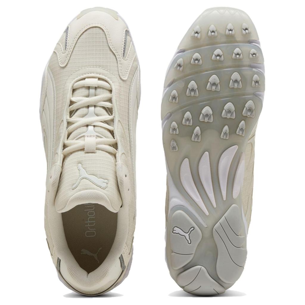 Puma Inhale Slip Resistant Abrasion Resistant Low Top Running Shoes Unisex Gray White 403275-01