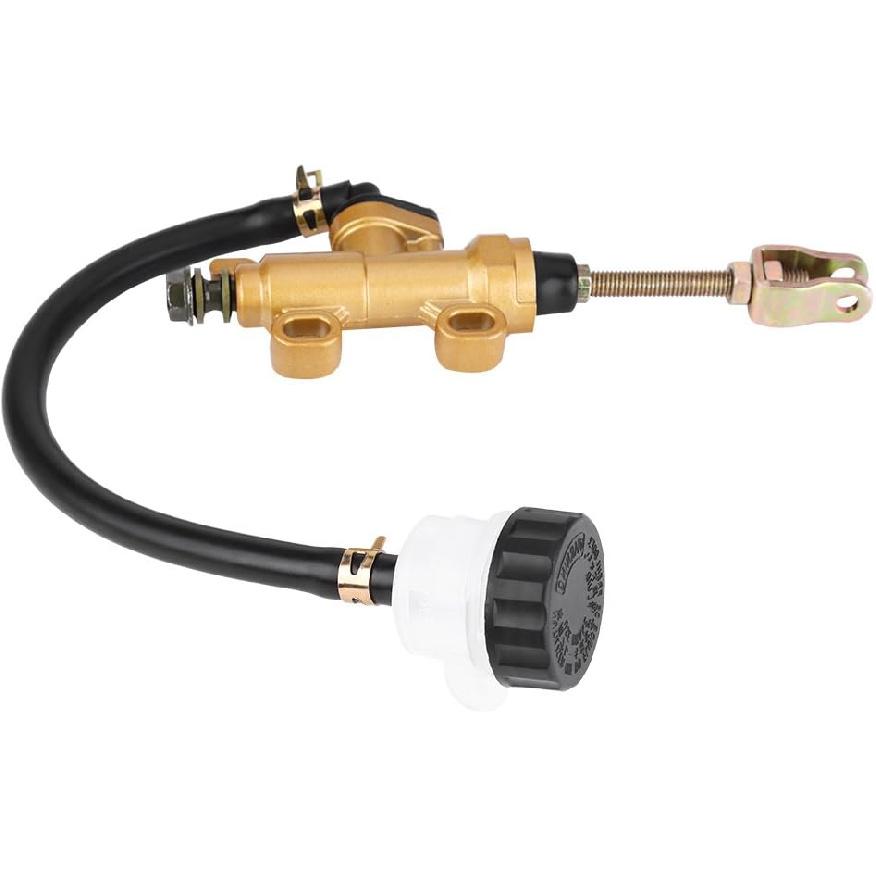 Brake Pump For Rps Minibike,Rear Brake Pump Motorbike Master Cylinder,Universal Rear Foot Brake Master Cylinder Pump with Reservoir Hydraulic Brake