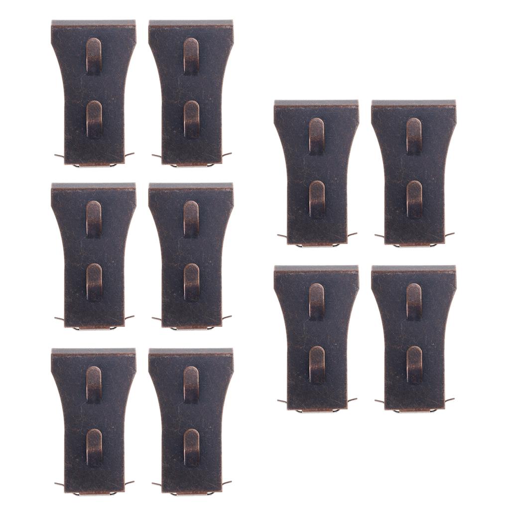 Set mit 10 Mauerhaken-Clips, korrosionsbeständig, für Innen- und Außenbereich, Aufbewahrungslösung