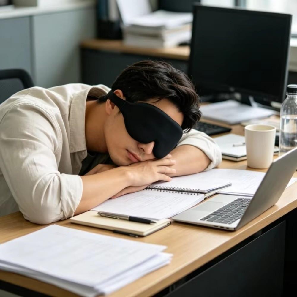 Blackout Sleep Eye Mask Adjustable Strap 3D Eye Mask New Blindfold Mask Office Household