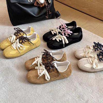 Chaussures de sport décontractées rétro à lacets pour femmes, Nouvelles chaussures à la mode et polyvalentes