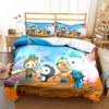 Cartoon The Octonauts Bedding Sets Kwazii Exquisite Bed Supplies Set Duvet Cover Bed Comforter Set Bedding Set Luxury Birthday G