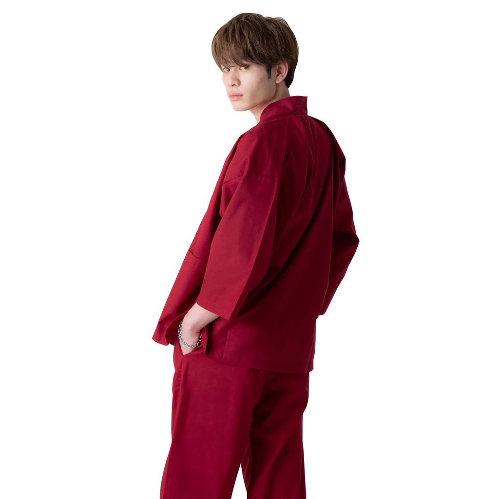 Samue for All Year Size Respect for the Aged Present [KIMONOMACHI] Men, Round, Red, M, Samue, Father's Day, Day, Gift,