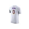 Nike Los Angeles Lakers Westbrook Kuzma No. 0 NBA Casual Breathable Sports Short Sleeve T-Shirt Men Tops White BQ1540-101