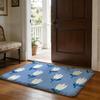 Cute Cartoon Tulip Floor Mat Soft Flannel Absorbent Mat Non-Slip Rug Home Bedroom Bathroom