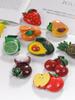 1 Set of Fruit-Themed Resin Ornaments (10 Pieces), Realistic and Cute Design, Perfect for Home Decor, , Kitchen Decoration