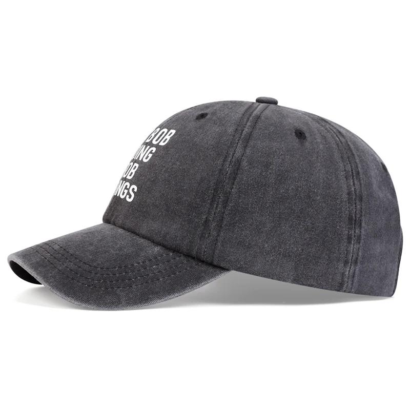 Unisex IM BOB DOING BOB THINGES Print Wash Baseball Caps Spring Autumn Outdoor Adjustable Casual Hats Sunscreen Hat Sports Cap