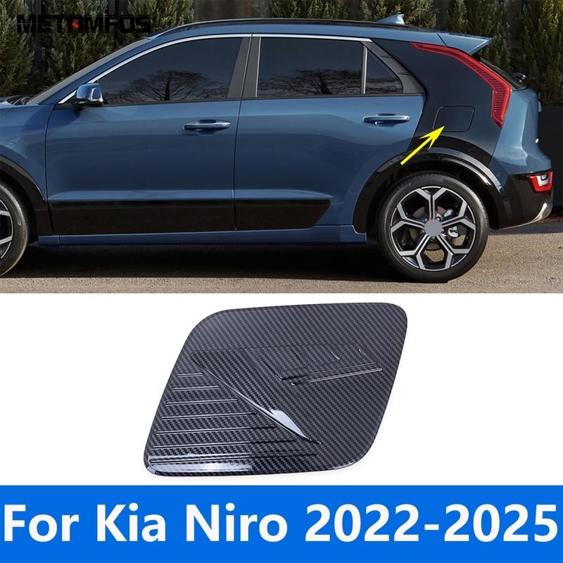

Fuel Tank Cap For Kia Niro 2024 2025 Carbon Fiber Gas Oil Filler Cover Trim Sticker Exterior Accessories Car Styling