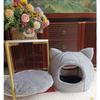 Cat Kennel Dog Kennel Winter Warm Closed and Fleece Round Pet Kennel Pet Cat Kennel