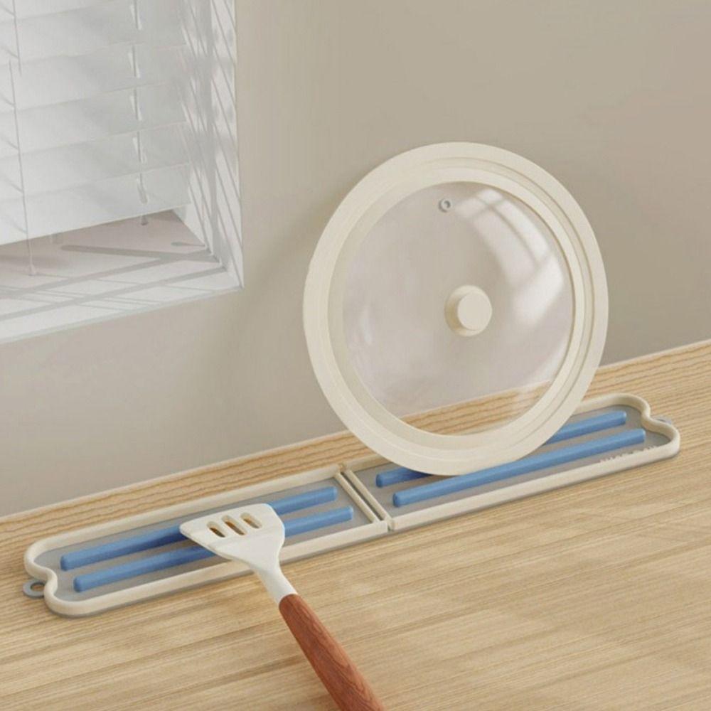 Heat Insulation Spatula Storage Mat Folding Cutting Board Mat Practical Soap Drain Mat  for Kitchen