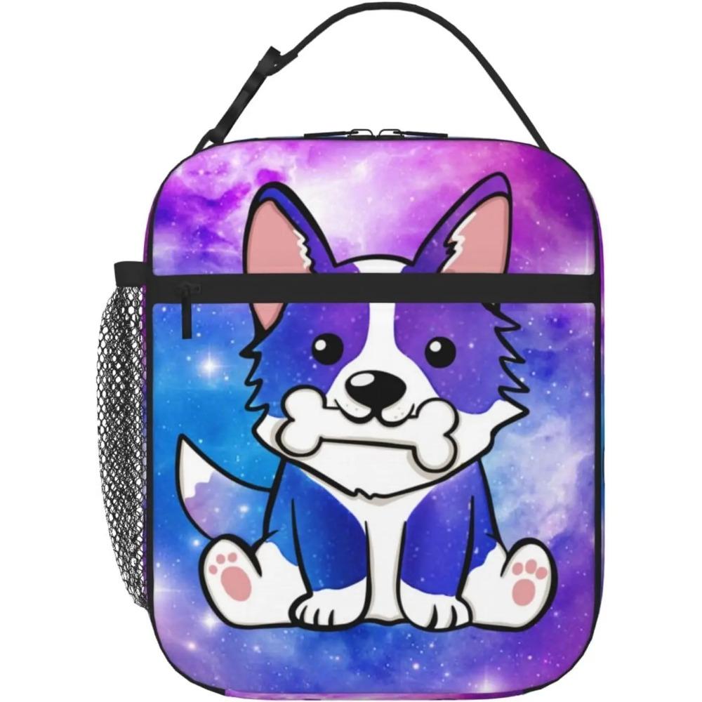 Pink Daisy Flower Insulated Lunch Bag Kids,Kids Lunch Box for Girls Boys,Bento Lunch Box Cooler Bag with Front Pocket for Women