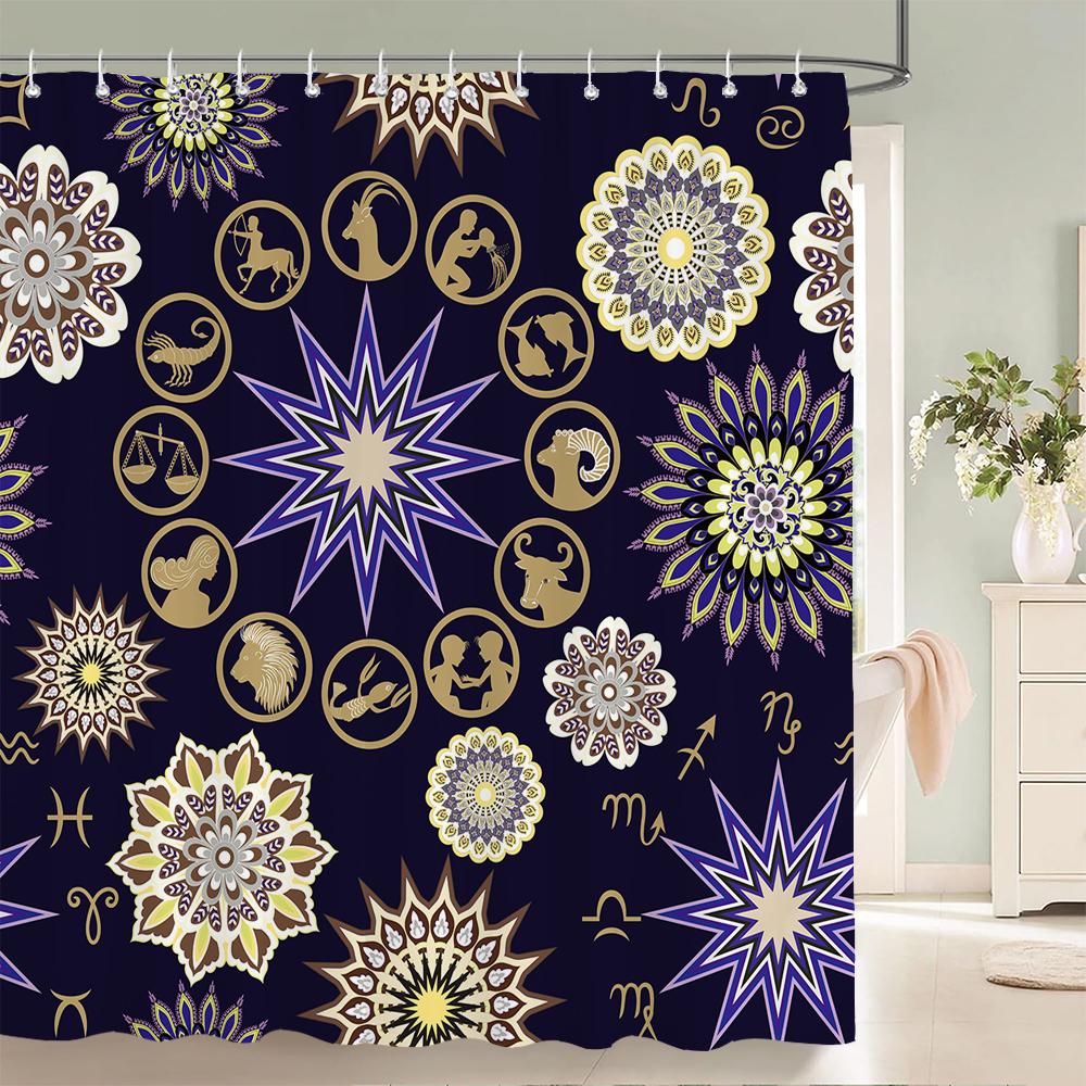 Waterproof Flower Leaves Shower Curtain For Bathroom Bath Curtains 3D Print Polyester Fabric Decor Multi-Size Shower Curtains