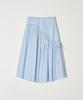 HEEARI Bliss Flare Long Skirt_Blue Stripe