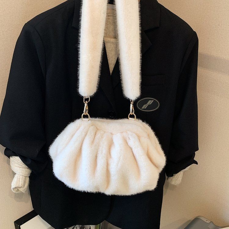 Autumn/winter Plush Bag - New Women's High-end Cloud Bag Crossbody