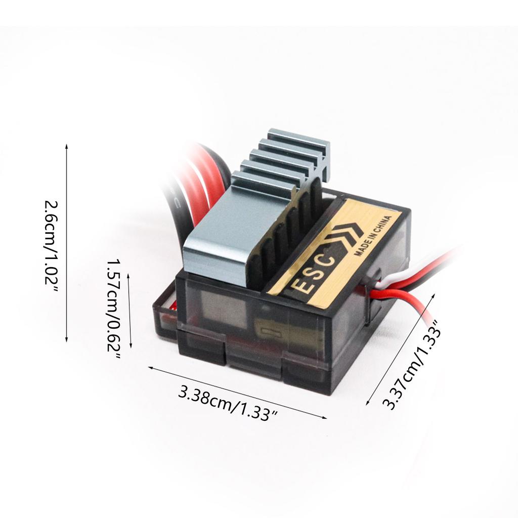 Zweiwege-320A-ESC-Mini-Bürsten-Elektro-Drehzahlregler für RC-Auto-modifiziertes Spielzeug für erwachsene Kinder, die Zubehör spielen