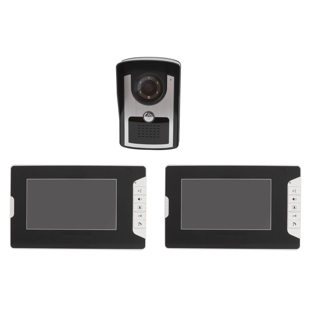 Video Intercom Doorbell Smart Dual Monitor Electronic Doorbell 16 Bells Night Vision Infrared