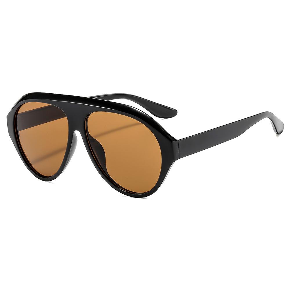 

JYL TS Aviator Sunglasses Unisex UV Protection Single Bridge Outdoor QZ1066-1379 A-6876 сплав помаранчевий колір