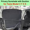 For Tesla Model Y 3 X S 2026 2025 2024 Privacy Sun Shade Cover with Suction Rear Window Shades Sunshield Anti-UV Blind Cover Kid