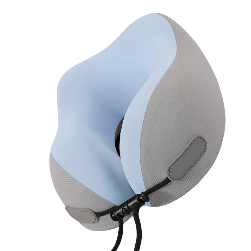 Travel Neck Pillow Support Cushion With Memory Foam Suitable For Traveler and Drivers Enhanced Comfort In Cars Airplanes