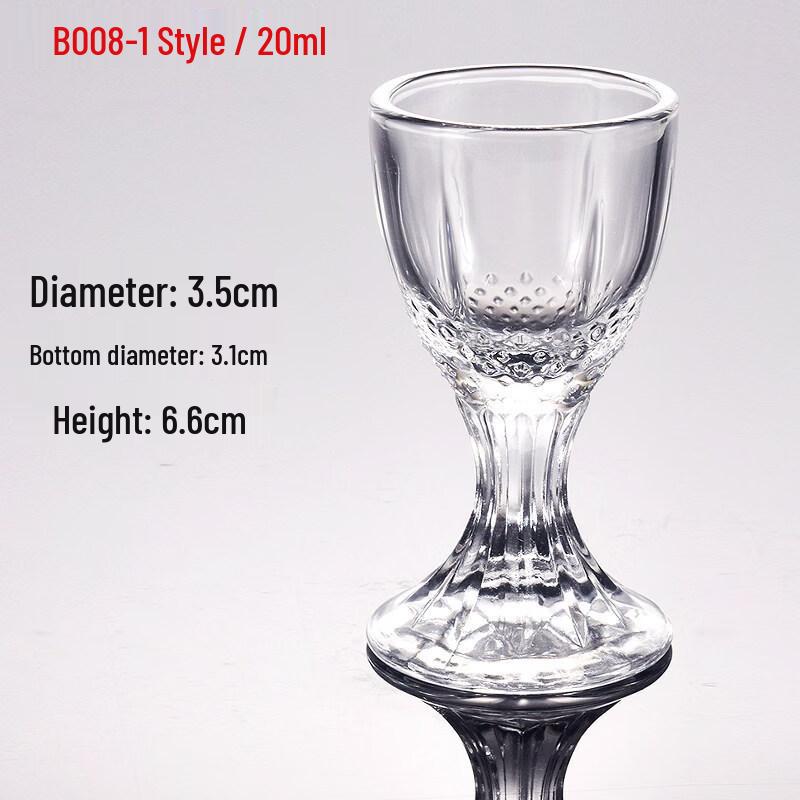 Boliduomi Commercial Thickened Glass Shot Glasses (10-Pack)