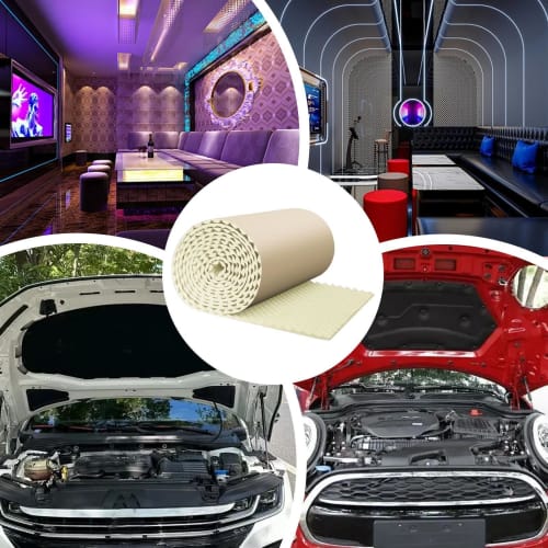 Sound-absorbing Material, Soundproofing Sheet, Pyramid-shaped Urethane Foam, Soundproofing Wall, Soundproofing Material for Rooms, Sound-absorbing Spo