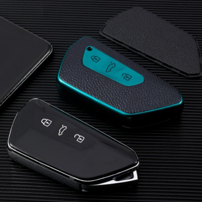 Design Nou Piele TPU Husă Carcasă Cheie Auto Fob Pentru VW Golf 8 ID4 Pentru Skoda Octavia 4 A8 MK8 Pentru Seat Leon Fr Mk4 Cupra Formentor 2023