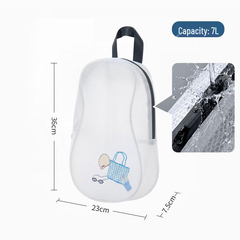 Women's Waterproof PVC Swim Bag: Portable Wet/Dry Beach & Sports Handbag