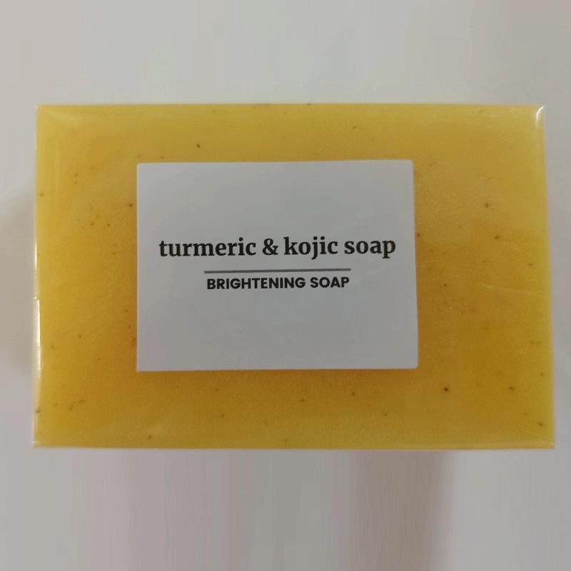 

Очищающее мыло ручной работы с куркумой, лимоном, койевой кислотой и имбирем