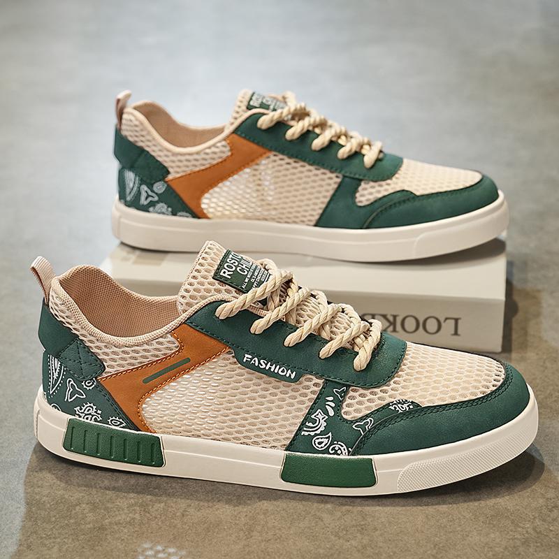 Atmungsaktive Herrenschuhe aus Mesh Sommer dünn hohl Sportschuhe Herren jung und jung große Größe 47 Laufen weichsohlig trendige Schuhe