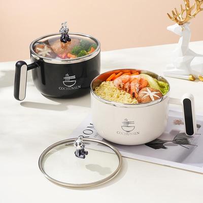 Duża miska na lunch ze stali nierdzewnej 304 z pokrywką do akademika i do użytku osobistego