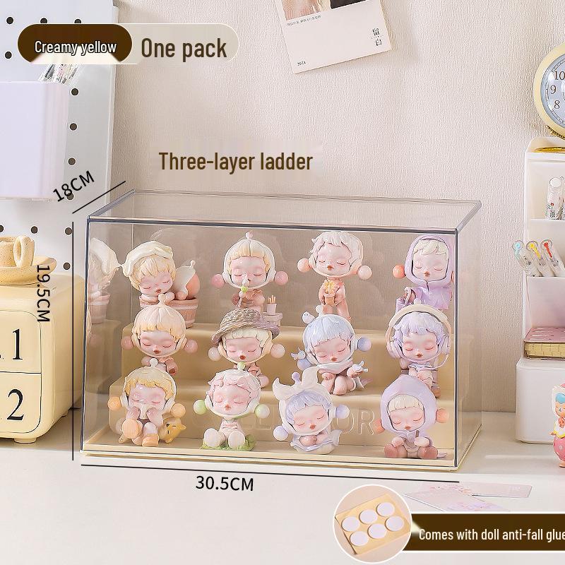 

Большой прозрачный акриловый дисплейный кейс для фигурок Pop Mart - Пыленепроницаемая коробка для хранения