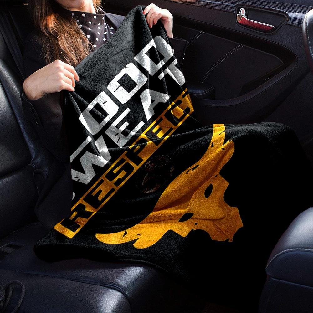 1pc BLOOD SWEAT RESPECT Soft Flannel All Season Throw for Home, Office, Outdoor UseDurable Comfort Soft Warm Throw for Home