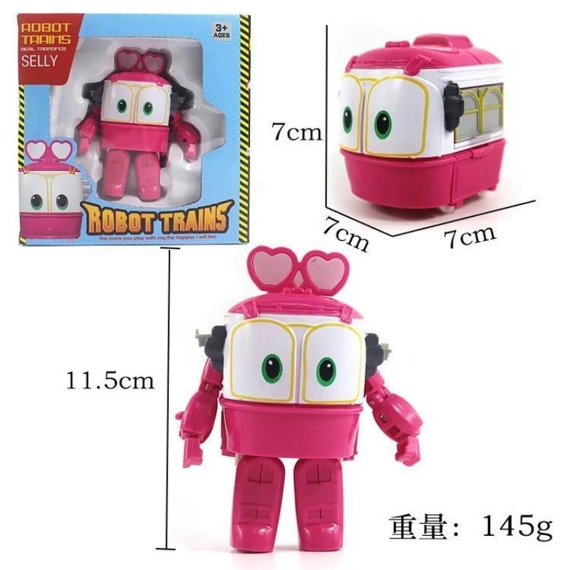 Children Cartoon Trains Deformation Robots Model Toys Plastics Train Action Figure Robot Car Anime Game Kids Gifts