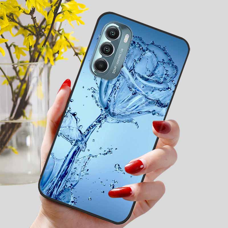 Fashion Lovely Cute Black TPU Silicone Phone Cover for Motorola Moto G Stylus 4G 5G 2022 Protect Soft Bumper Shells Coque Capa