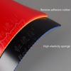Goma de Tenis de Mesa Roja Ámbar Altamente Elástica Goma Adherente Puntos Hacia Dentro Goma de Ping Pong Esponja Astringente Para Entrenamiento de Tenis de Mesa
