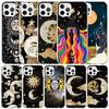 Funny Sun Moon Face Phone Case For IPhone 16 17 Air 16E 15 14 Plus 13 Mini 12 11 Pro Max 7 8 + SE 2020 Soft TPU Back Cover 16 17