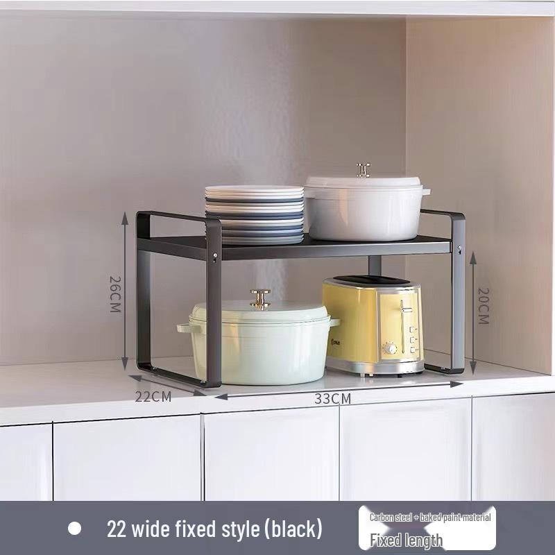 

Выдвижная кухонная полка для хранения - Органайзер для шкафа для специй, кастрюль и мисок