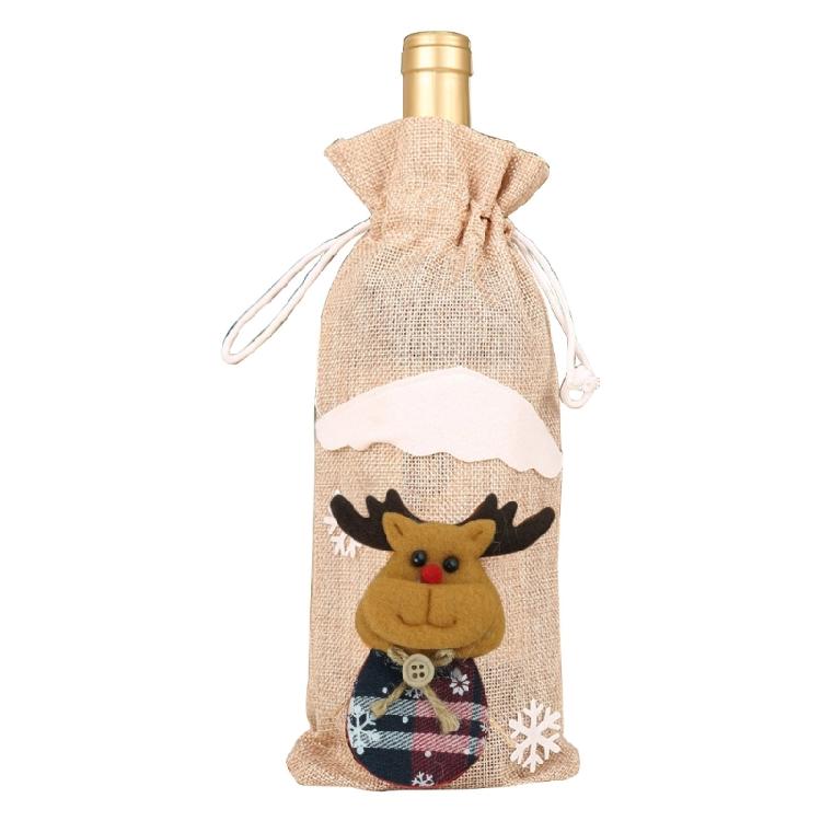Christmas Wine Bottle Cover Wine Gift Bag New Year 2023 Xmas Gifts Holiday Party