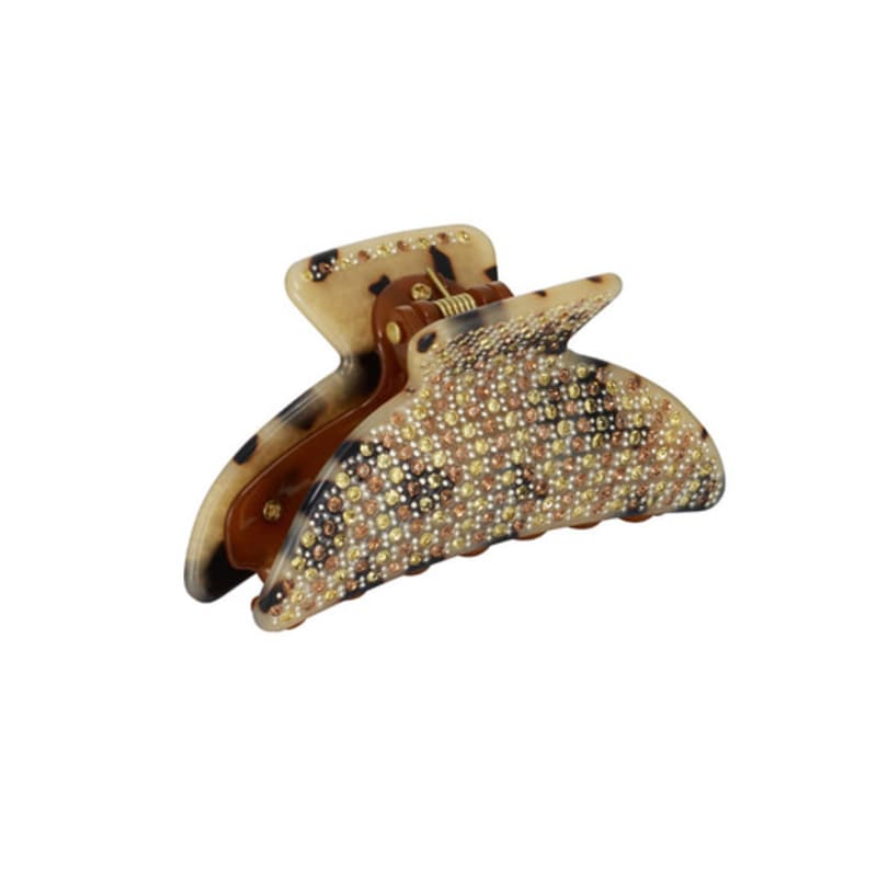 

ELLEHAIR Half-moon Beige Cubic Hair Clip ELHC003 beige