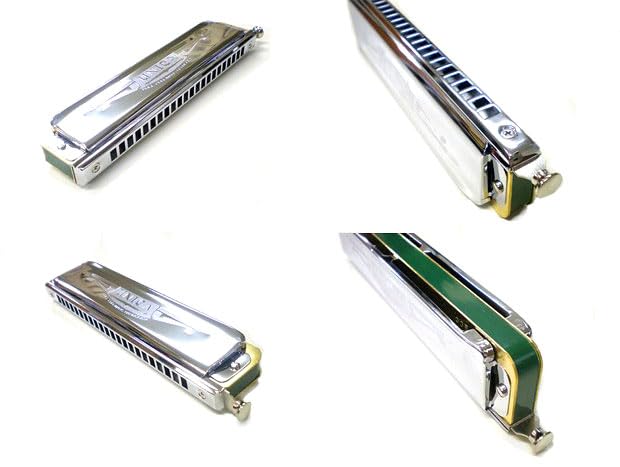 TOMBO Chromatic Harmonica 1244 Unica C Key Ebi Original Cleaning [Includes Cloth]