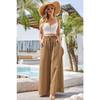 Summer Women's High Waisted Loose Bohemian Wide Leg Pants