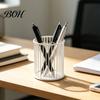 Office Desk Pen Holder Metal Holder, Nordic Organizer for Makeup Brushes, Electroplated Accessory Anti-Rust Multifunctional Storage Basket Pencils