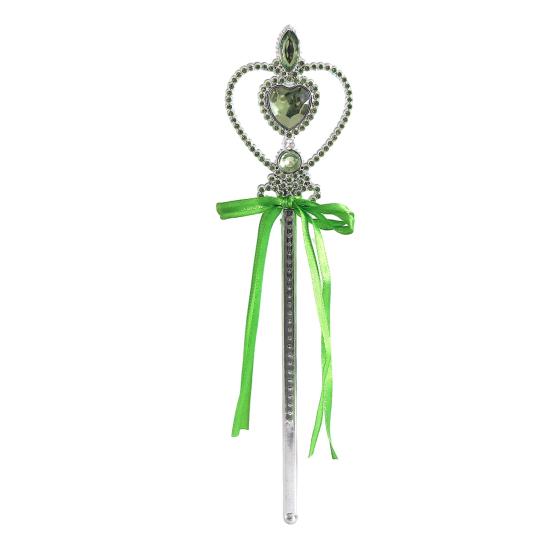 

Heart Shaped Magical Wands for Kids Girls Princess Dress Up Accessories Faux Crystal Fairy Wand for Christmas Halloween Party Cosplay Costume