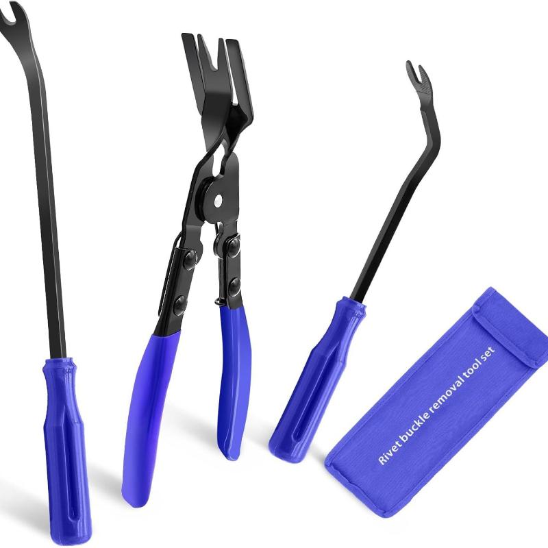 3Pcs New Auto Trim Removal Pry Tools Car Door Panel Dashboard Repair Kit Car Clip Pliers Set Fastener Removal Tool