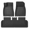 2023 Tesla Model 3 All-Inclusive TPE Floor Mats with High Edges
