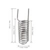 Stainless Glycol Cooling/Heating Coil 3/8"(9.5mm) 15ft(4.7meter) Temp Controller Heat Transfer Immersion Chiller Homebrew